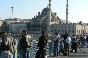 Yeni Cami mosque from the Galata