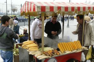 Corn on the cob vendor