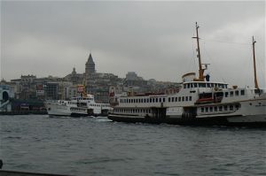 Looking across the Golden Horn toward