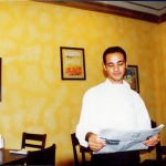 Waiter in a cafe along Istiklal