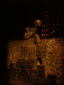 In the Wieliczka Salt Mine - rock salt statue