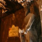 In the Wieliczka Salt Mine - rock salt statue of