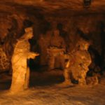 In the Wieliczka Salt Mine - rock salt statues of