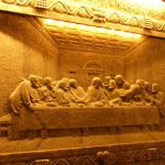 Last Supper' reproduction carving deep underground