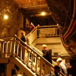 Underground elevator landing deep in Wieliczka