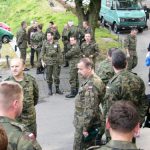 Soldiers visiting Wieliczka Salt Mine.