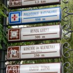 Signs at Wieliczka Salt Mine.