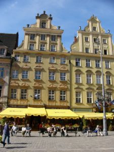 Traditional architecture in the central square