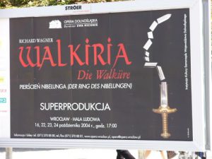Poster for 'Die Walkure' by Richard