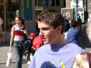 Beautiful young man...historic old city!