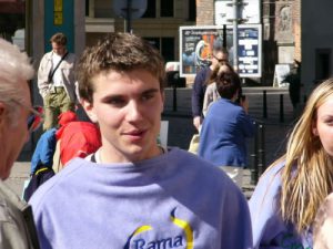 Beautiful young man...historic old city!