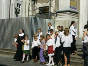 School kids in Zakopane,