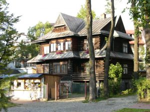 Typical house design in Zakopane. It is