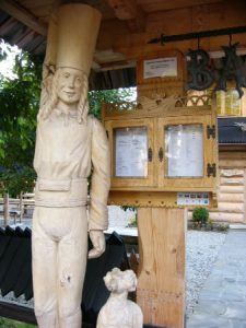 Restaurant sign in Zakopane