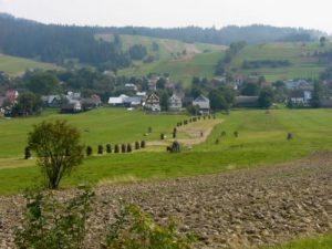 Peaceful rural life in southern Poland