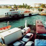 Ferry entering Canakkale harbor
