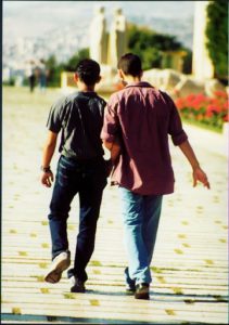 Friends visiting Ataturks' mausoleum in Ankara