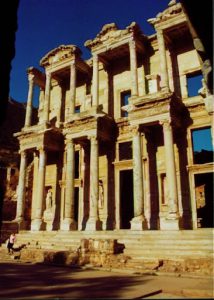 The famous library ruins at Ephesus