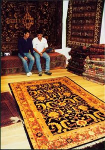 Bargaining for a carpet in Goreme