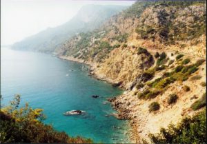 Along the coast of Mediterranean