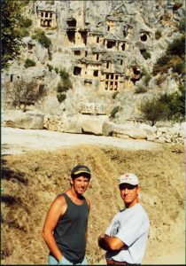 Lycian rock cut tombs in Myra