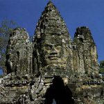 Angkor Thom four faces