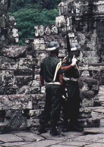 Angkor guards watching