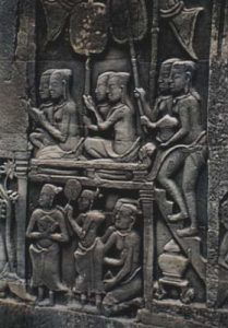 Angkor relief detail