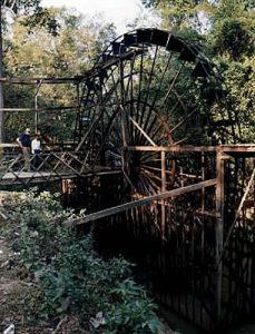 Angkor water wheel