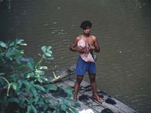 Angkor guy at river