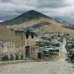 Potosi Cerro Rico hill from town