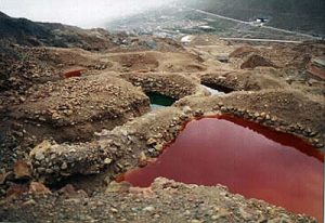 Potosi Cerro Rico mines runoff