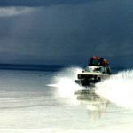 Uyuni arriving at Playa Blanca Hotel by 4X4