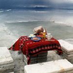 Uyuni Playa Blanca Hotel salt table and chairs