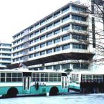 Seoul police & buses guarding USA Embassy