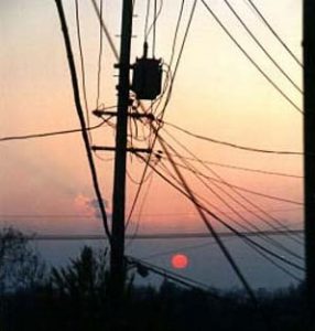 Sunset and technology