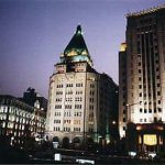 Shanghai-Bund riverfront buildings (Peace Hotel center)