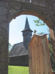 Gate to Rural Wooden Church - Maramures District