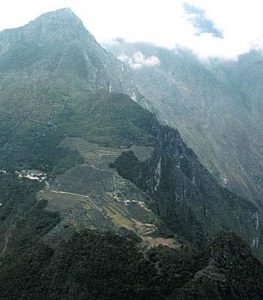 Andes mountains from the air