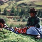 Couple watching, near Cuzco