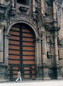 Cuzco cathedral door