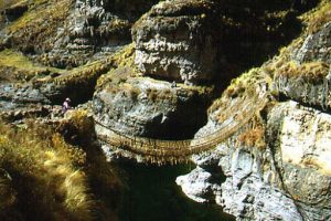 Inca trail straw bridge