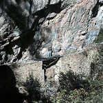 Inca wooden drawbridge (sometimes washed out)