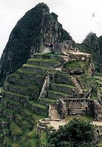 Machu Picchu steep terraces