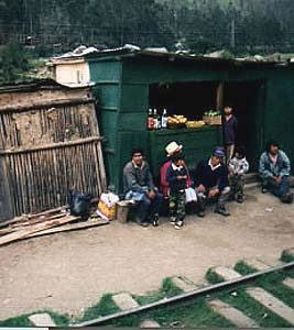 Machu Picchu railside shop