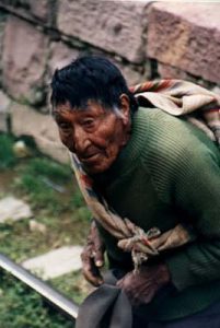 Machu Picchu old man
