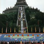 Ceremony at Po Lin Monastery 1997 below the Tian Tan