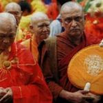 Buddhist monks at ceremony