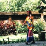 Colorful clothes at Tirta Empul temple, Bali