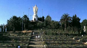 Santiago Cristobal Hill and statue